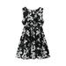 Girls Toddler Kids Crew Neck Summer Sleeveless Sundress Casual Beach Tween Dresses with Sleeves Heart Dress Father Daughter Dresses for Girls Sleeveless Floral Dress Girls Christmas Sweater Dress