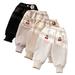 Esaierr Baby Girls Winter Pants Toddler Corduroy Pants for Kids Warm Long Pants Soft Padded Trousers for 1-7Y