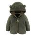 50% Off Clear!Baby Boys Girls Winter Snowsuit Coats Hoods Light Fleece Jackets For Toddlers Girls Boys Fleece Hoody Jackets Kids Zip Up Outerwear Coat Toddler Kids Jacket Sweatshirt for 0-6 Month