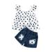 Kids Toddler Baby Girls Spring Summer Polka Dot Cotton Sleeveless Vest Shorts Baby Girl Twin Outfits Little Girl Babies Clothes for Kids Girls Size7-8 I Woke up This Cute Juniors Tops for Teen Girls