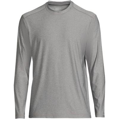 Long Sleeve Rash Vest, Men, size: 42-44, regular, Grey, by Lands' End