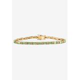 Women's Birthstone Gold-Plated Tennis Bracelet by PalmBeach Jewelry in August