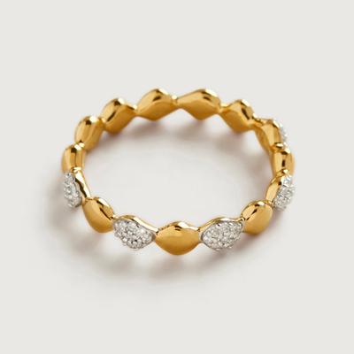 Gold Nura Teardrop Mixed Eternity Diamond Ring Diamond