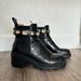 Gucci Shoes | Gucci Leather Ankle Boot With Belt | Color: Black | Size: 8