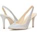 Jessica Simpson Shoes | Nwt Jesssica Simpson Women's Arerra Pointed-Toe Slingback Pumps | Color: Silver | Size: 8.5