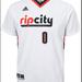 Adidas Shirts & Tops | Adidas Kids Rip City Portland Trailblazers Damian Lillard 0 Shirt M Jersey | Color: Red/White | Size: Mg