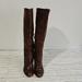 Nine West Shoes | Nine West Leather Calf High Boots | Color: Brown | Size: 9