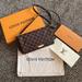 Louis Vuitton Bags | Louis Vuitton Favorite Handbag Damier Mm | Color: Brown/Red | Size: 9.5"W X 6"H X 1.5"D