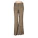 Worth Khaki Pant Flared Leg Boyfriend: Brown Print Bottoms - Women's Size 2