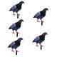 DECHOUS 5pcs Simulated Pigeon Ground Plug Yard Art Stakes Garden Farmhouse Decor Decorative Garden Stake Outdoor Adornment Bird Ornaments Yard Sign Three-Dimensional Acrylic Plug-in