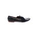 Zara Flats: Slip-on Chunky Heel Work Black Print Shoes - Women's Size 37 - Almond Toe