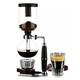 Coffee Maker, Syphon Hand Brewed Coffee Maker 3 Cup Vacuum Coffee Maker, Stainless Steel Base Classic Coffee Machiner for Home Office