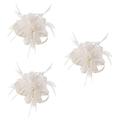 3 pcs gatsby headpiece for women fascinators for women tea party hair accessories for women wedding women's hair clips girl hair clips bride hair clip side clips top hat