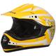Zorax Yellow/White M (51-52cm) Kids Children Motocross Motorbike Helmet MX ATV Dirt Bike Helmet ECE 22-06