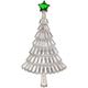 Jewelry Women's Crystal Brooch Cubic Zirconia Christmas Tree Brooches For Women Shining Fashion Copper Material Pin Winter Coat Jewelry