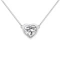 Gualiy Moissanite Jewelry Necklace, 14K Gold Necklace for Women with 1ct Heart Shape Moissanite Necklace
