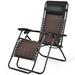 Arlmont & Co. Santino Reclining Zero Gravity Chair Metal in Black | Wayfair E0C13A7DC1F544B0A568FC7EC115096A