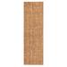 Brown/Orange 2'6" x 6' Area Rug - Birch Lane™ Asta Hand-Loomed Jute Indoor Area Rug in Andes Natural Jute & Sisal | Wayfair