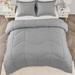 Hokku Designs Queen Comforter Set - Grey Bedding Comforter Sets 100% Washed Microfiber Super Soft 3 PCS | Wayfair B2C40EF460AB446A98FB4385E533D479
