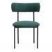 Brayden Studio® Daijah Back Side Chair Dining Chair Wood/Upholstered/Fabric in Green | 31.9 H x 21.7 W x 16.9 D in | Wayfair