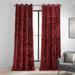 Mercer41 Toshiaki Lush Crush Velvet Curtains, Room Darkening Grommet Curtain (1 Panel) Velvet in Red | 96 H x 50 W in | Wayfair