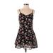 Lucca Couture Cocktail Dress: Black Floral Dresses - Women's Size Small