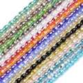 Perles ovales en cristal autrichien pour bijoux grains de riz forme adt bracelet fait main