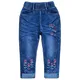 Jeans en denim brodé pour enfants pantalons de cow-boy pour filles jeans pour enfants printemps