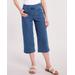 Blair Women's DenimEase™ Flat-Waist Wide Leg Crop Jeans - Denim - 18 - Misses