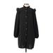 Zara Casual Dress - Shirtdress: Black Dresses - Women's Size Small