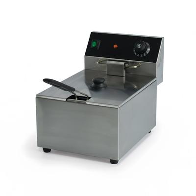 Global Solutions GS1610 Countertop Commercial Electric Fryer - (1) 10 lb Vat, 120v, 120 V, Stainless Steel