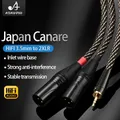 Cavo audio stereo HIFI da 3,5 mm a XLR Hi-End 6N OFC da 3,5 mm a 2XLR Cavo doppio XLR maschio Adattatore Breakout Y Splitter
