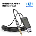 Adattatore Audio Bluetooth Dongle USB a Jack da 3.5mm Car Aux Bluetooth 5.0 Kit vivavoce per