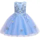 Mädchen Kleid elegante Kinder Kleider für Mädchen Kostüm Schmetterling Stickerei Kinder Party kleid