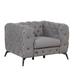 40.5" Velvet Upholstered Accent Sofa,Modern Single Sofa Chair with Button Tufted Back,Modern Single Couch