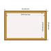 Colonial Embossed Gold Wood Framed White Corkboard Bulletin Board