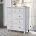 5 Drawers Solid Wood Chest for Living Room Bedroom