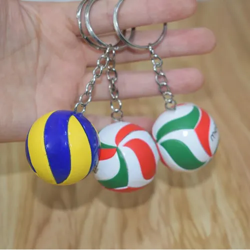 Mini PVC Volleyball Schlüsselbund ball spielzeug Sport Schlüssel Kette Geschenk Auto Ball Schlüssel