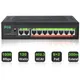 Poe Gigabit Switch Full Gigabit 1000 MBit/s 8 Ports Poe Switch 2 Uplink Ports Ethernet Switch