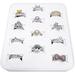 12 Slots Ring Tray Display, Slotted Ring Showcase Display Jewelry Organizer - S