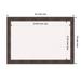 Whiskey Brown Rustic Wood Framed White Corkboard Bulletin Board