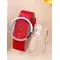 2 stücke Set Luxus Frauen Armband Quarzuhren für Frauen Leder uhr Damen Sport kleid Armbanduhr Uhr