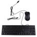 Mechanical 104 Keys Keyboard & Small Portable Mouse Gaming Wired Usb Keyboards (black Wired Keyboard & Mouse Set)