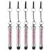 5pcs Stylus Pen for Touch Screens Mini Crystal Diamond Capacitive Pens for Universal All Touchscreen Device Purple