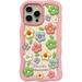 Kawaii Phone Cases for iPhone 14 Cute Cartoon Flower Phone Case 3D Funny Colorful Candy Flower Phone Case for Women Girls Soft Silicone Shockproof Cover for iPhone 14