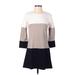 VICI Casual Dress - A-Line: Gray Color Block Dresses - Women's Size Small