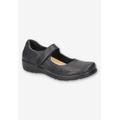 Extra Wide Width Women's Archer Casual Flat by Easy Street in Navy (Size 8 1/2 WW)