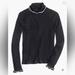 J. Crew Tops | J Crew Contrast Ribbed Turtleneck Top | Color: Black | Size: Xs