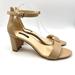 Nine West Shoes | Nine West Pruce Beige Tan Nude Natural Leather Block Heels Sandals Shoes 10 | Color: Tan | Size: 10