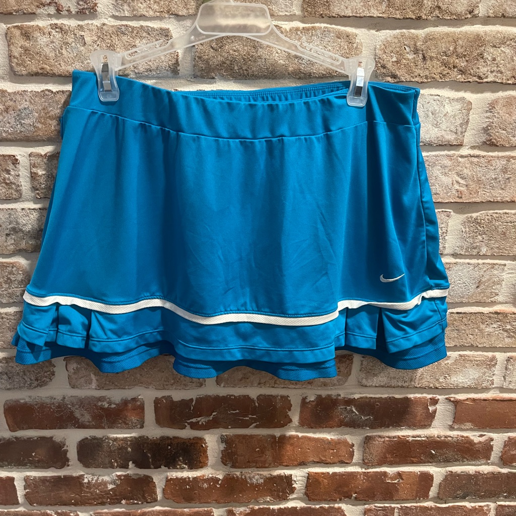Nike Skirts | Blue Nike Tennis Skirt | Color: Blue | Size: L